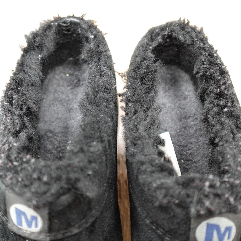 Merrell Mules Womens 10 Black Suede Fleece Lined Clogs Comfort J63280 Flaws - Picture 8 of 10